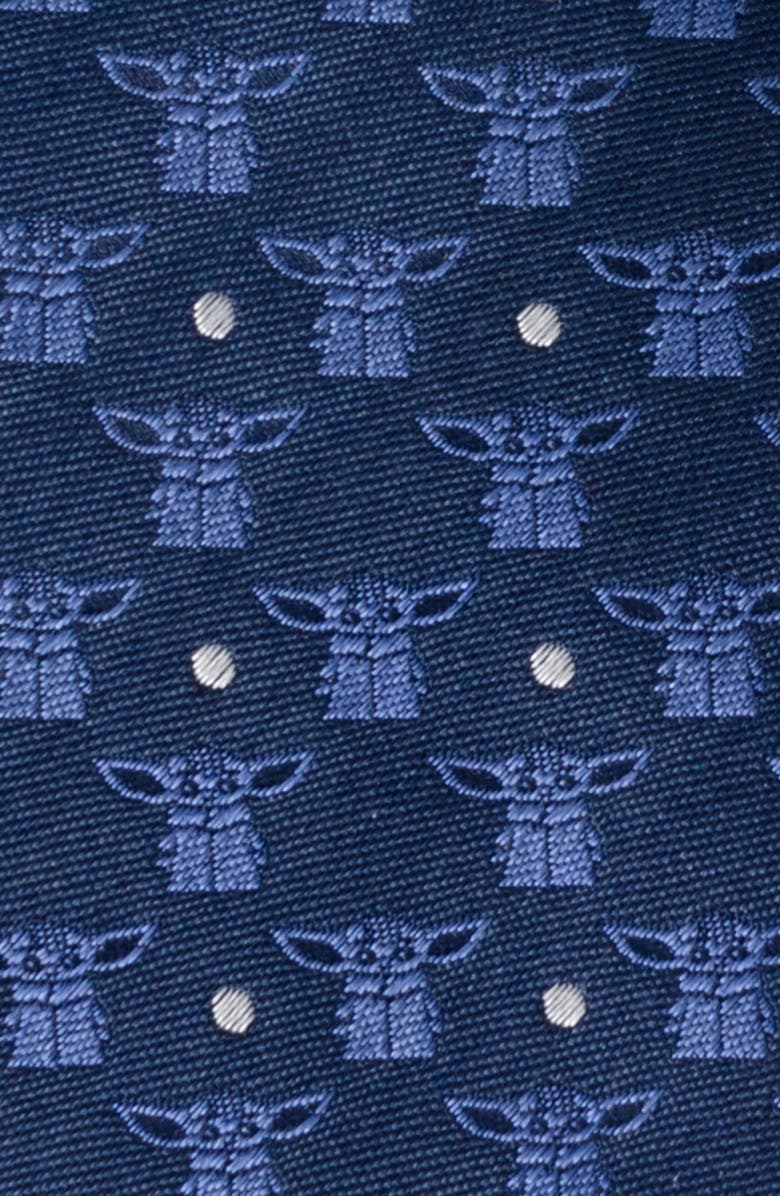 Cufflinks, Inc. Grogu Silk Blend Tie, Alternate, color, Navy
