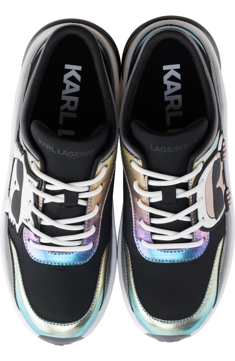 KARL LAGERFELD PARIS Coty Sneaker, Alternate, color, Slate/ Black