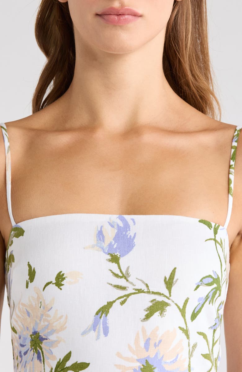 Reformation Frankie Print Linen Dress, Alternate, color, 