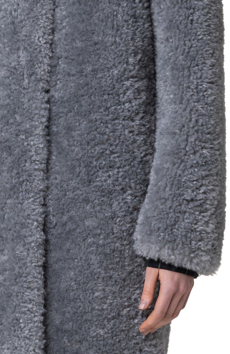 Akris punto Faux Shearling Coat, Alternate, color, 