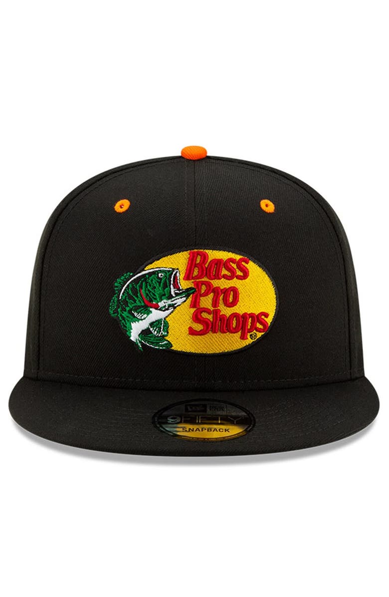 New Era Men's New Era Black Martin Truex Jr Bass Pro Shops 9FIFTY Snapback Adjustable Hat, Alternate, color, 