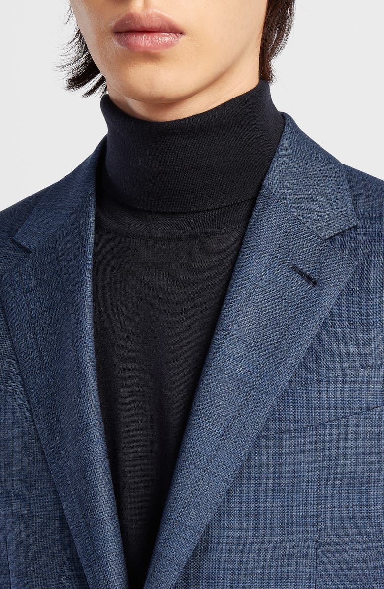 ZEGNA Trofeo Windowpane Plaid Wool Suit, Alternate, color, Blue