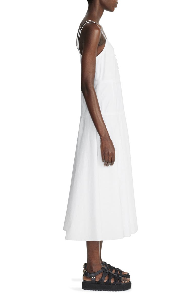 Misty Button Front Cotton Sundress, Alternate, color, WHITE