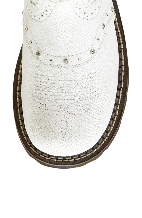 Ariat Gem Baby Western Bootie In White