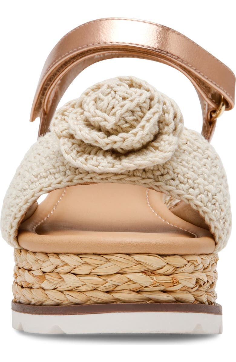 Dolce Vita Kids' Valissa Wedge Sandal, Alternate, color, Ivory/ Rose Gold