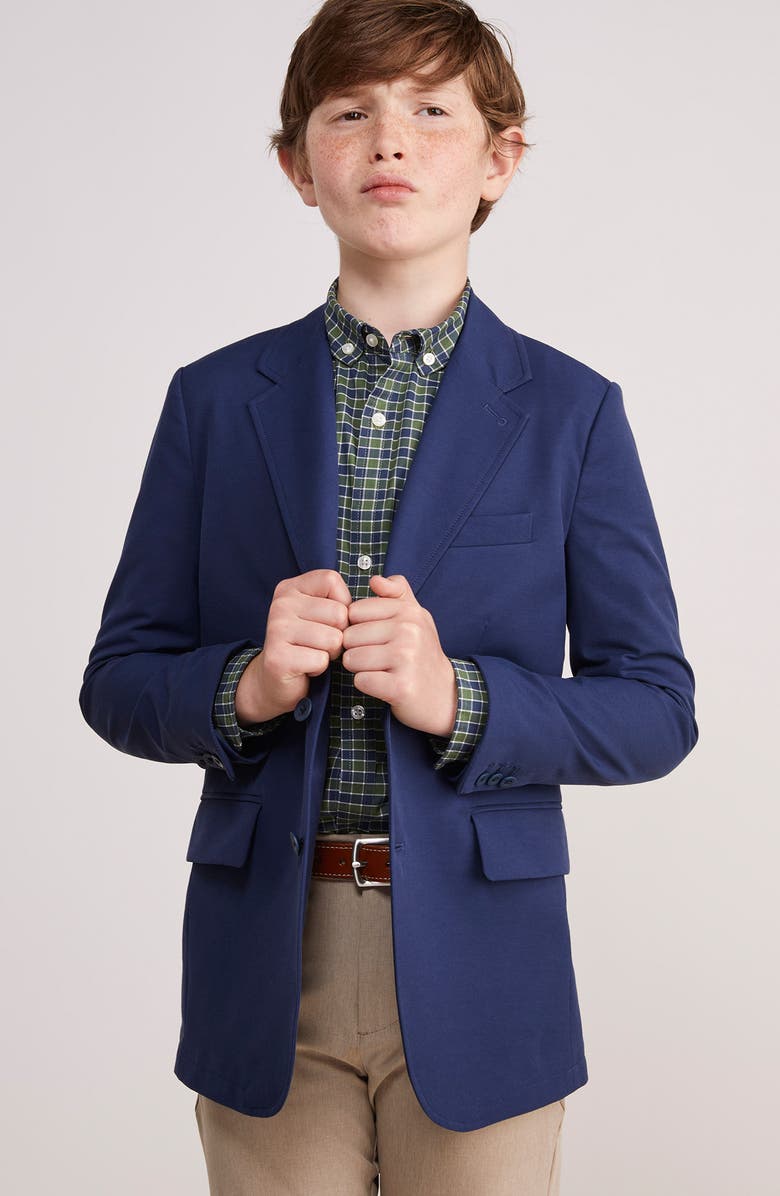 vineyard vines Kids' On-the-Go Blazer, Alternate, color, Blue Blazer