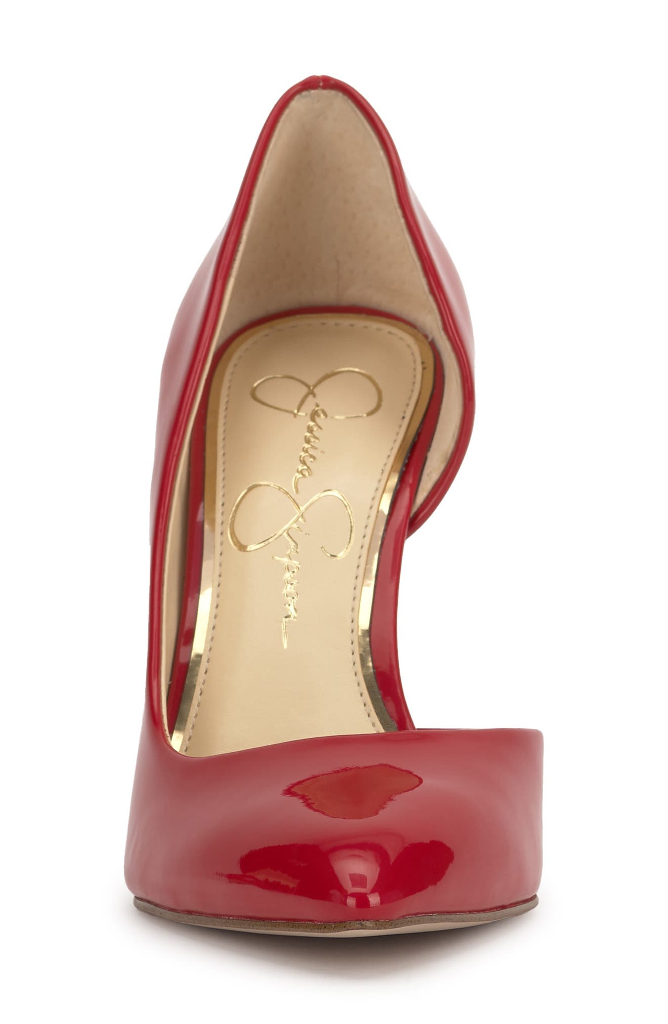 Jessica Simpson Prizma Half-d'Orsay Pump, Alternate, color, Red Muse