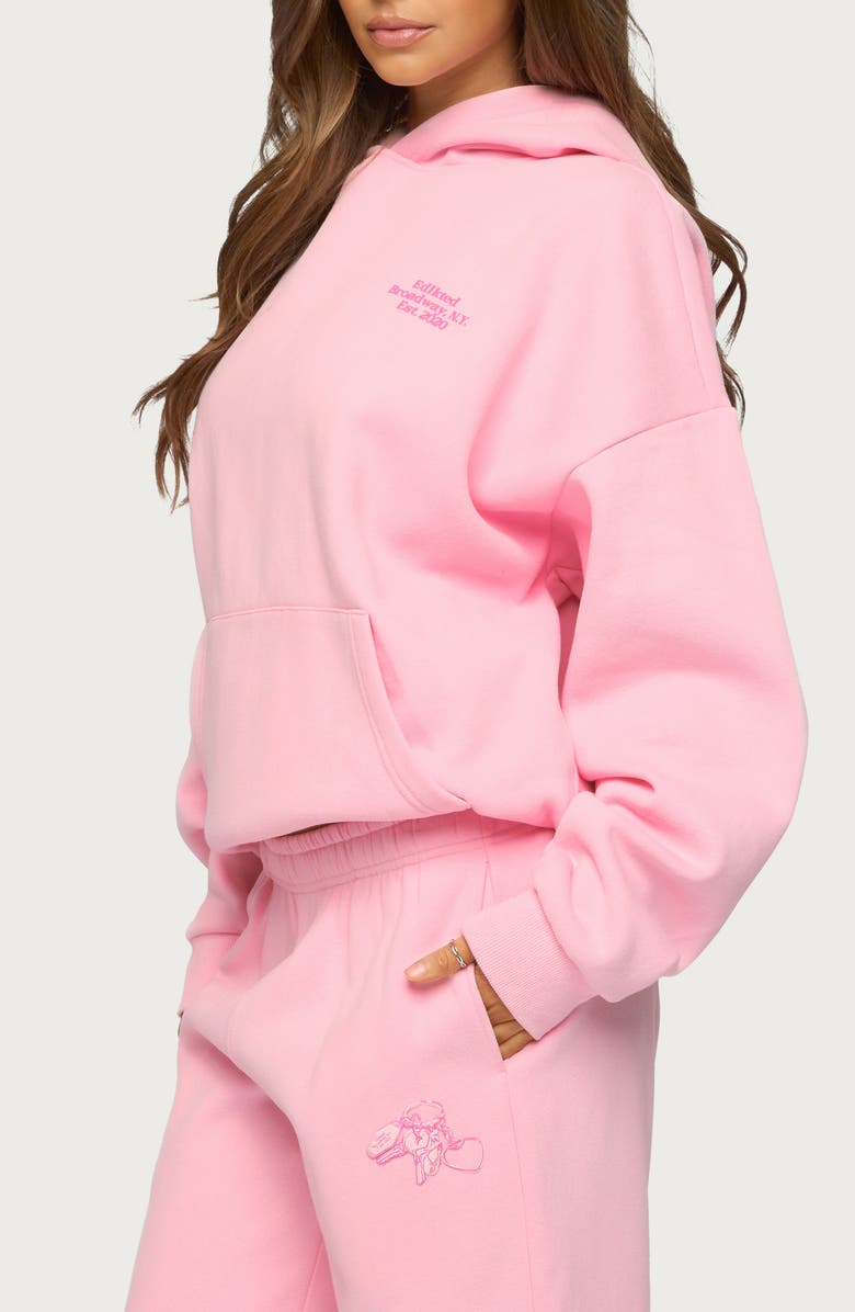 EDIKTED Keychain Cutie Hoodie, Alternate, color, Pink