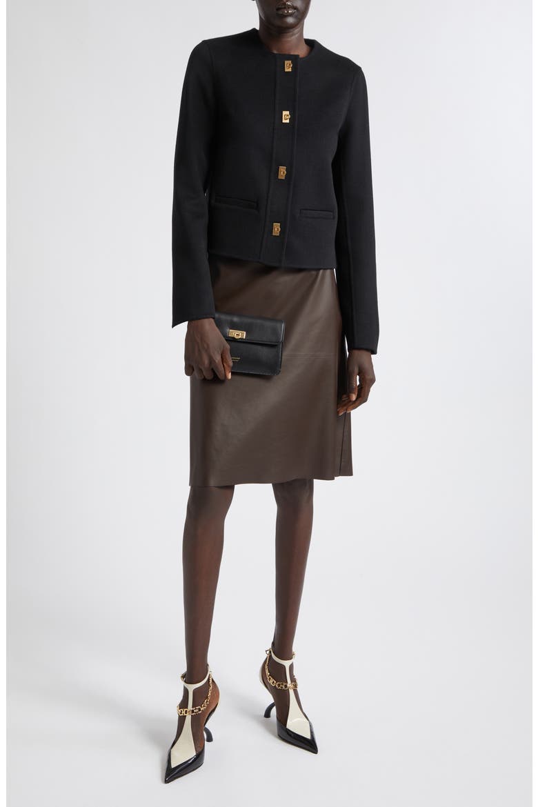 Wool & Cashmere Jacket, Alternate, color, NERO