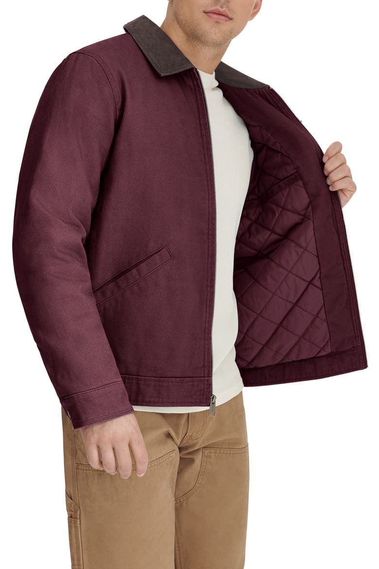 Corduroy Collar Workwear Jacket, Alternate, color, DARK CHOCOLATE