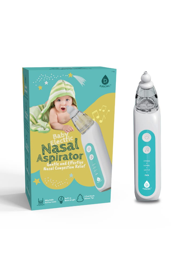 Baby Nasal Aspirator, Main, color, White