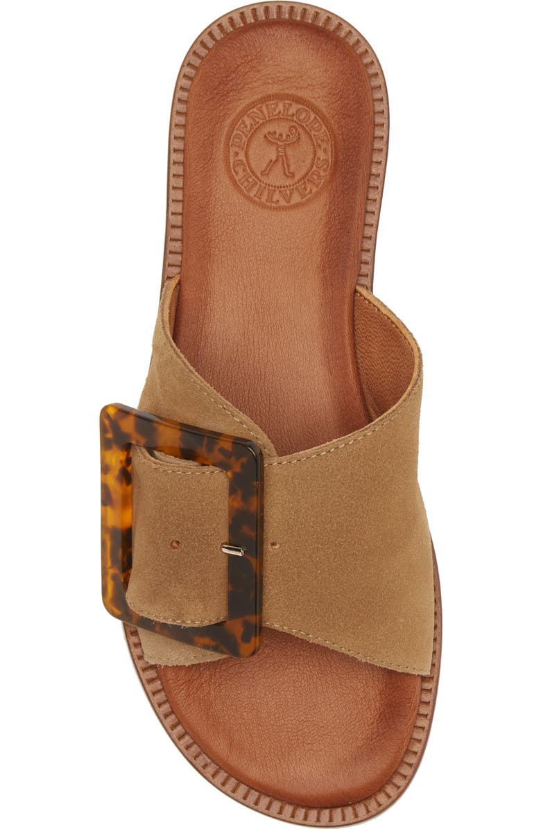 Penelope Chilvers Biarritz Buckle Sandal, Alternate, color, Camel