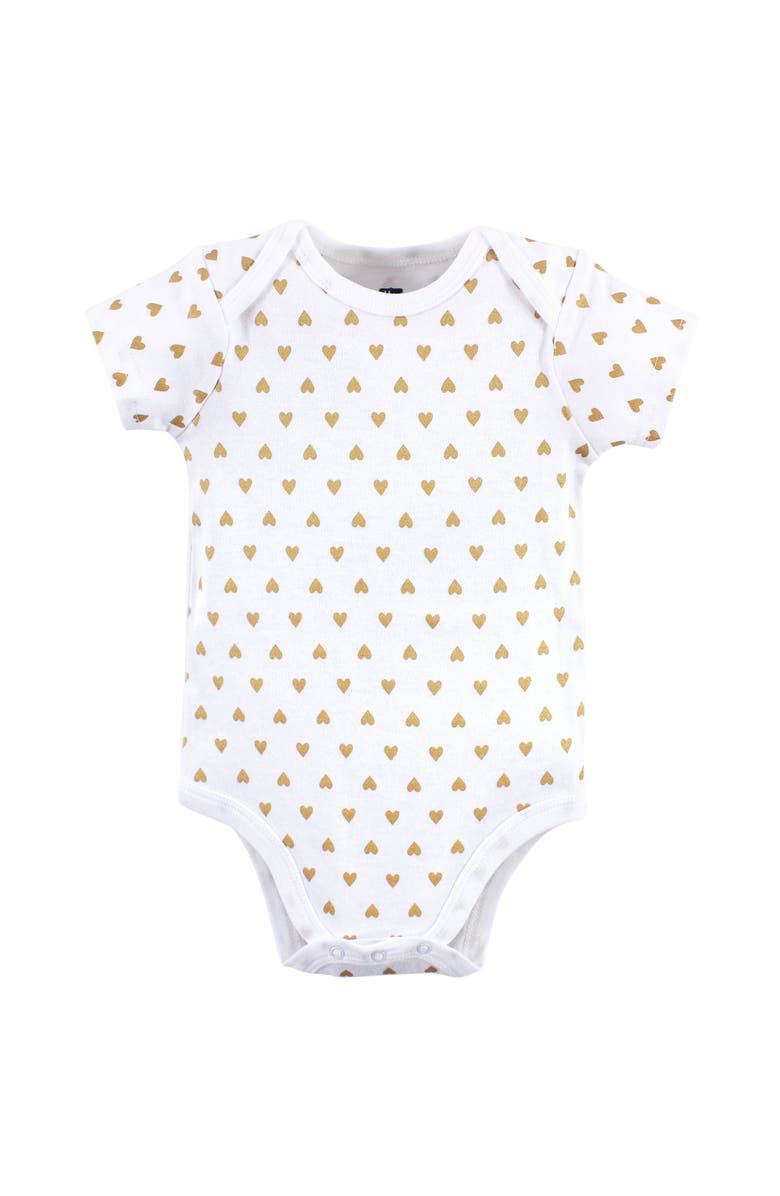 Hudson Baby Cotton Bodysuits 3-Pack, Alternate, color, Girl Daddy