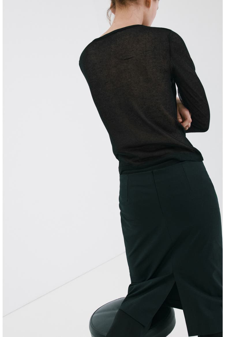 Dot Sweater, Alternate, color, BLACK