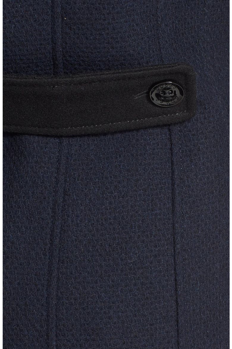 Two-Tone Toggle Coat with Detachable Hood, Alternate, color, NAVY