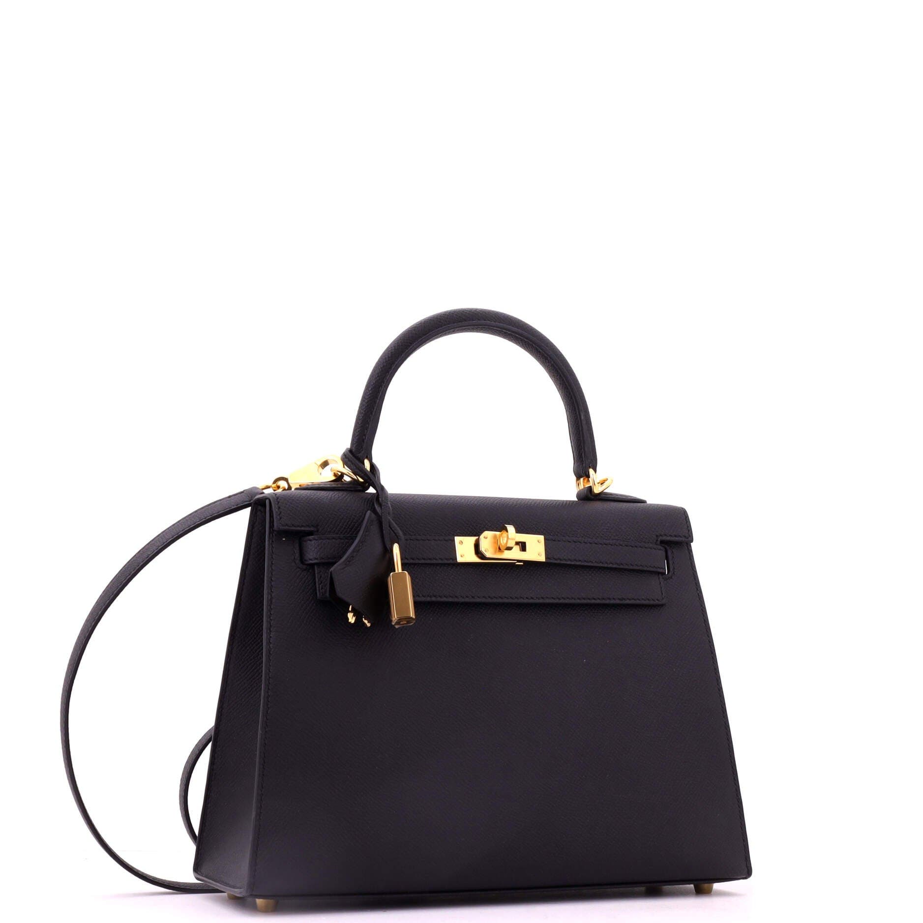Kelly Handbag Black Epsom with Gold Hardware 25, Alternate, color, Noir
