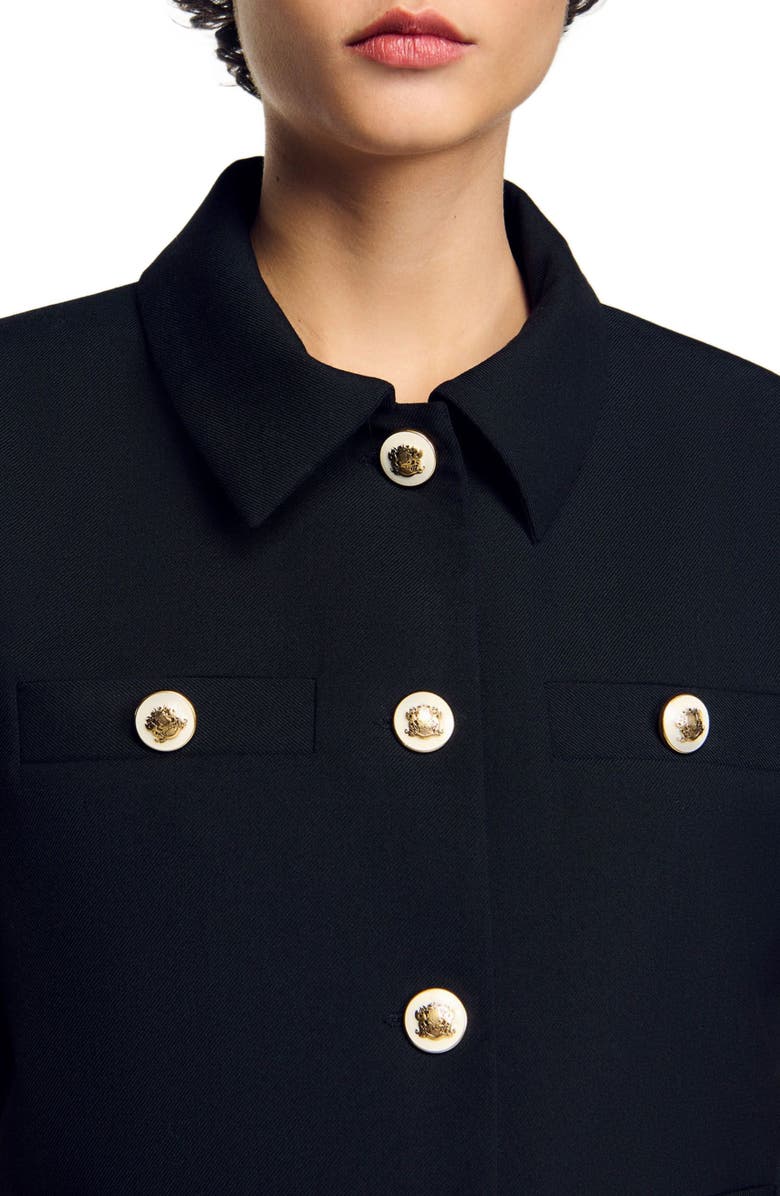 SANDRO Short-sleeved jacket, Alternate, color,