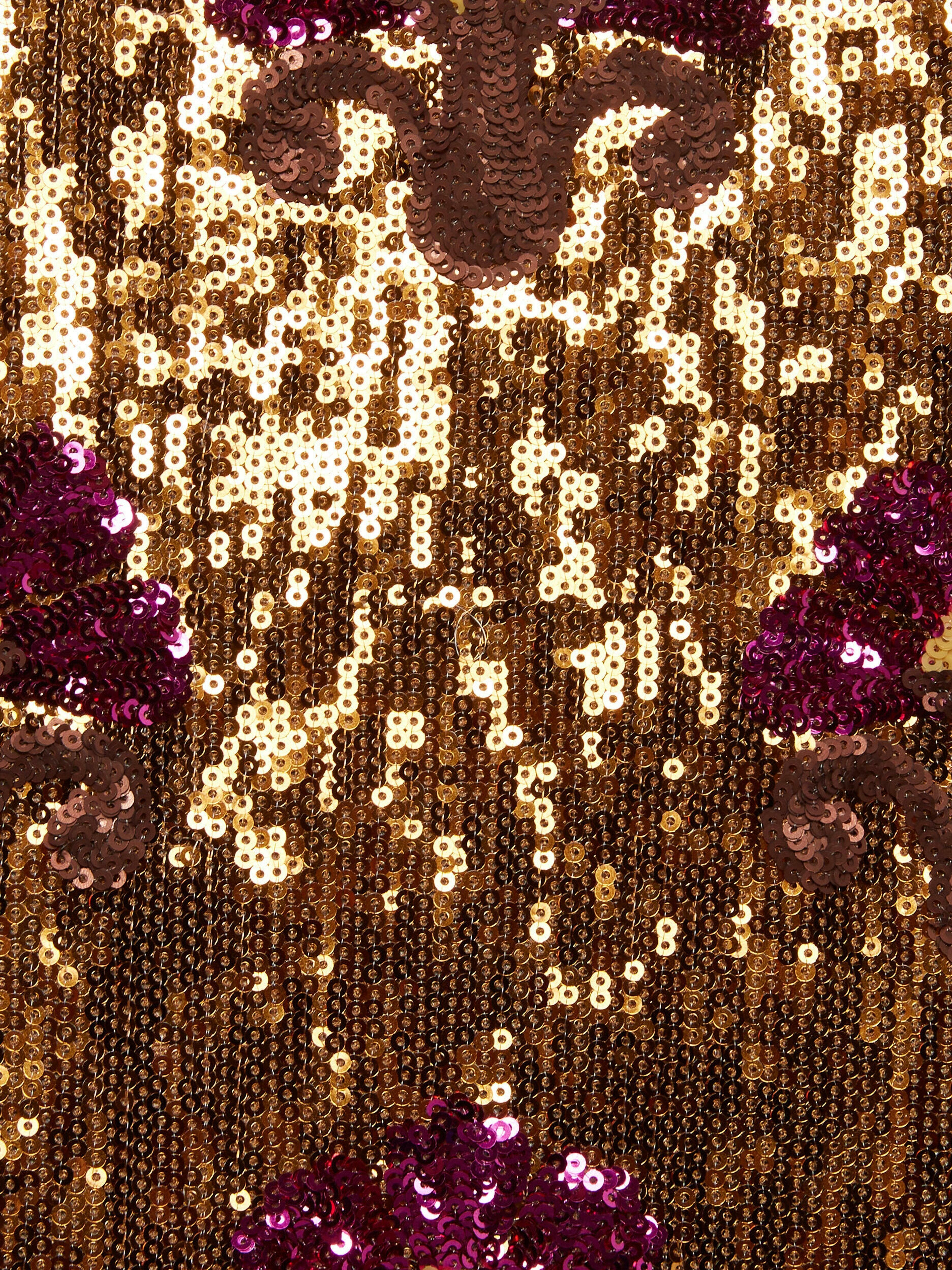 La DoubleJ Super Swing Dress Textured Sequins Rust (Women) | Nordstrom