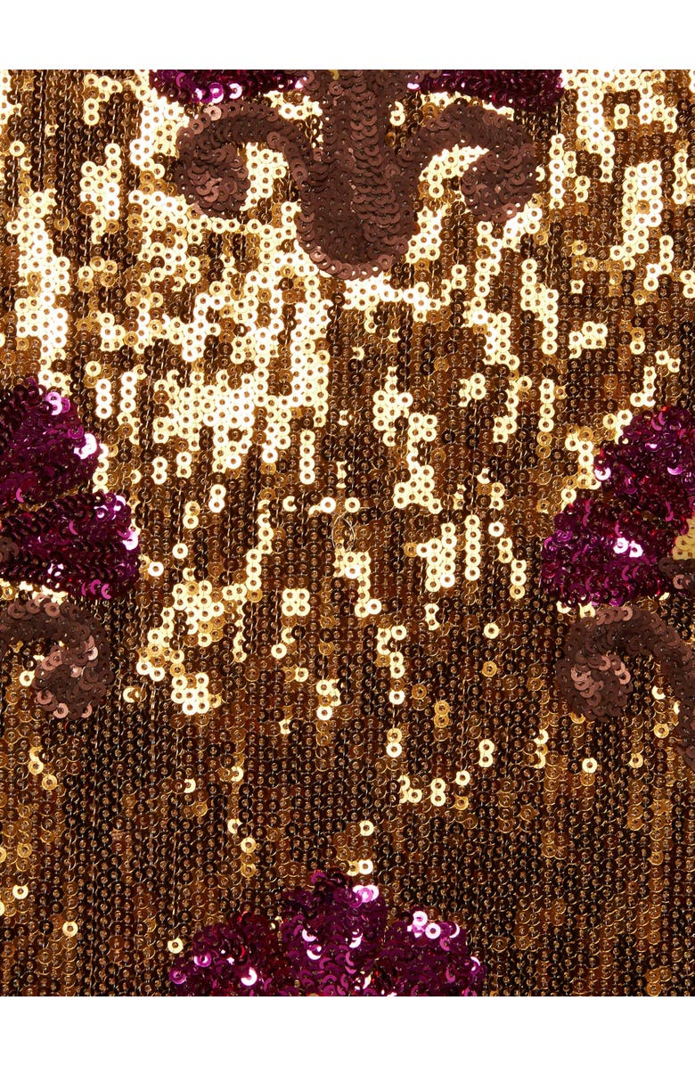 La DoubleJ Super Swing Dress Textured Sequins Rust, Alternate, color, Textured Sequins Rust