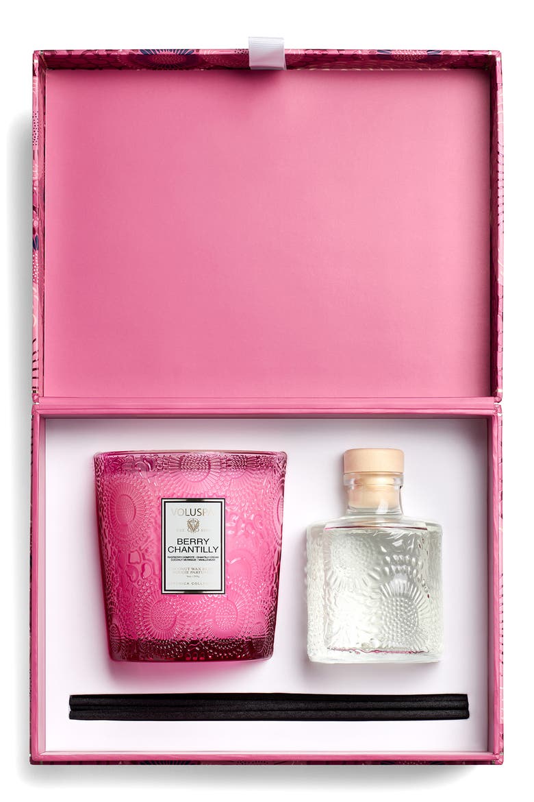 Berry Chantilly Candle & Reed Diffuser Set, Alternate, color, NO COLOR