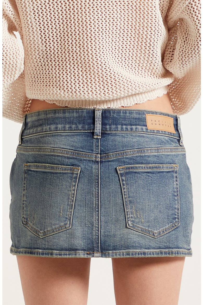 Piper Micro Miniskirt, Alternate, color, MEDIUM INDIGO