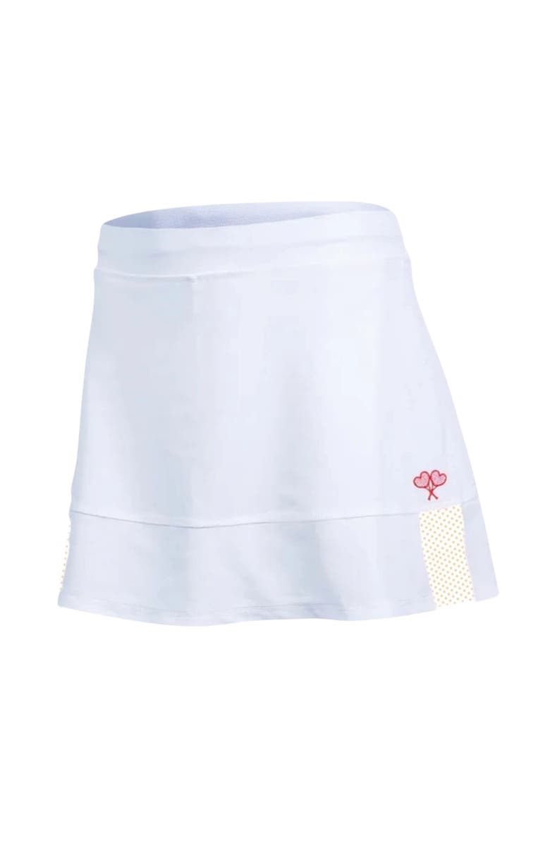 Love All Tennis Women
s Tracy Skort Polka Dot, Main, color, White