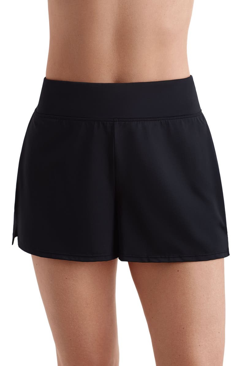 ShapeSolver Solid Swim Short, Main, color, Black