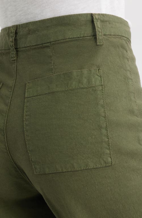 Frank & Eileen Westport The Italian Ankle Wide Leg Pants In Green