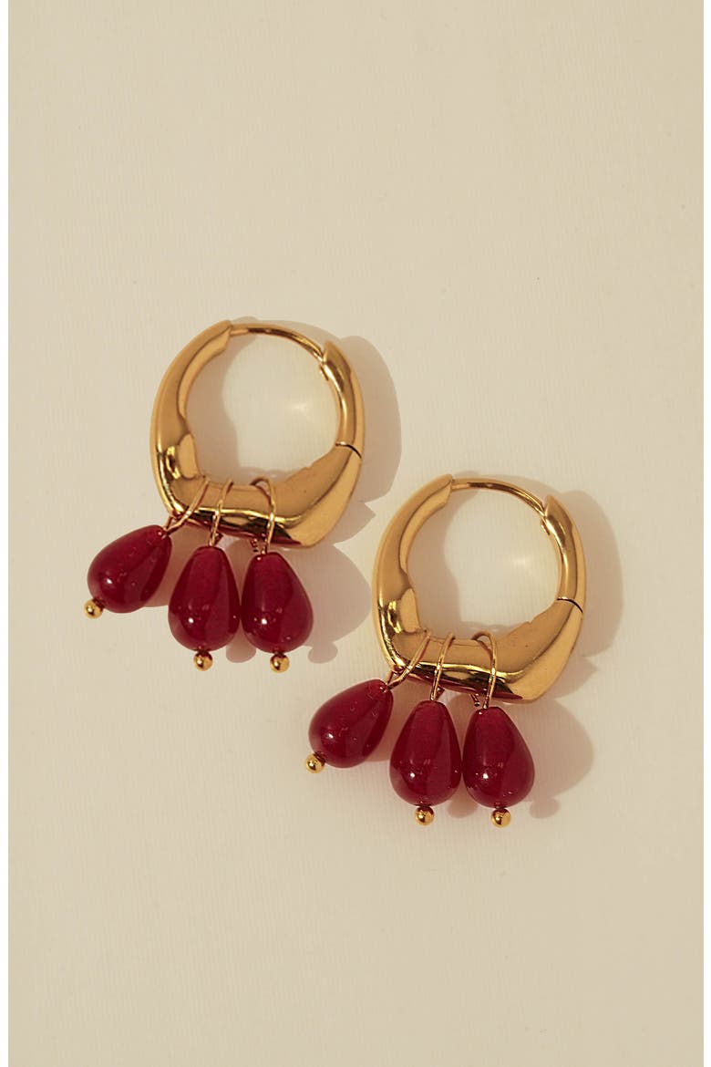 Rethy Hoop Earrings, Alternate, color, GOLD