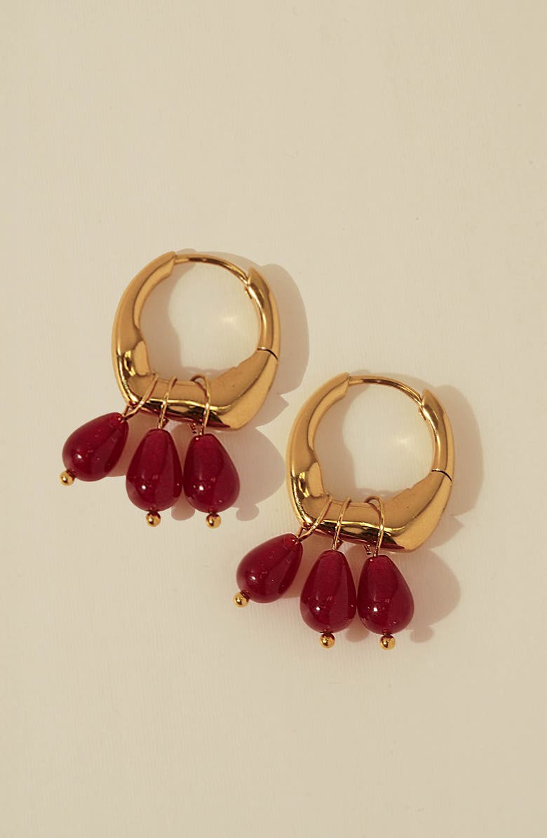 KOZAKH Rethy Hoop Earrings, Alternate, color, Gold
