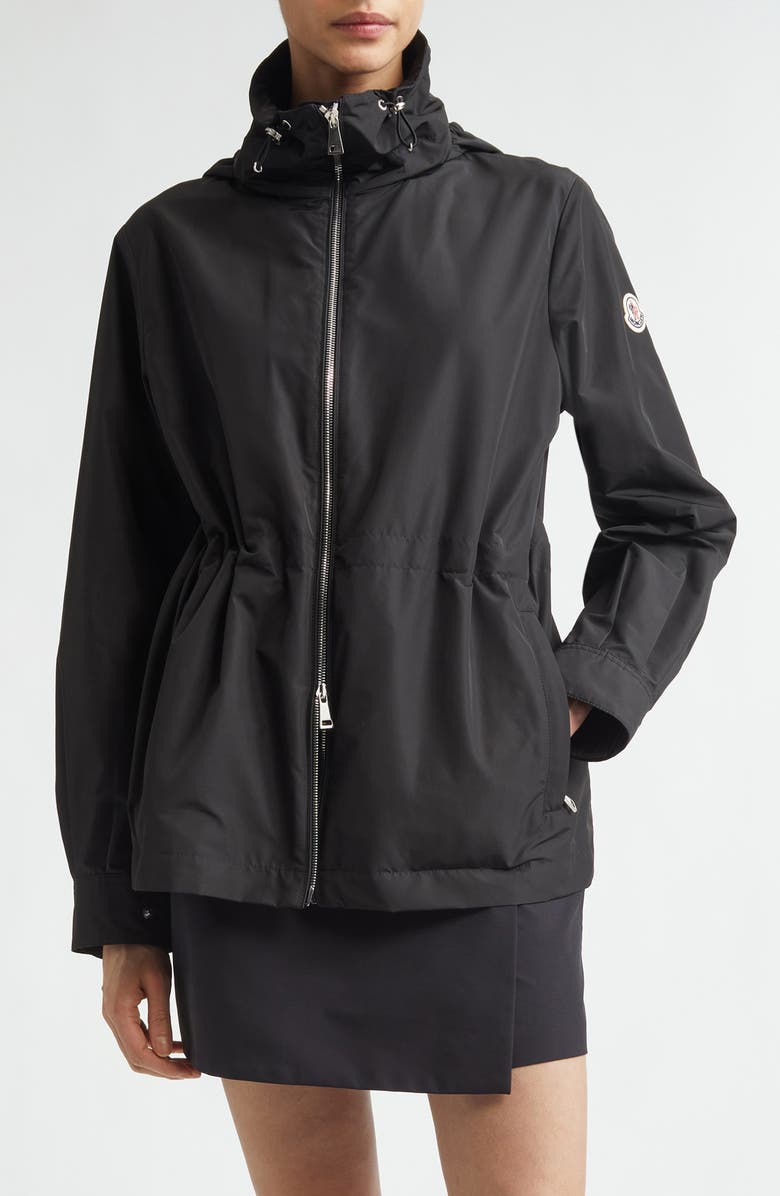 Moncler Enette Hooded Jacket, Main, color, Black