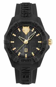 Fearless Silicone Strap Watch, 38mm