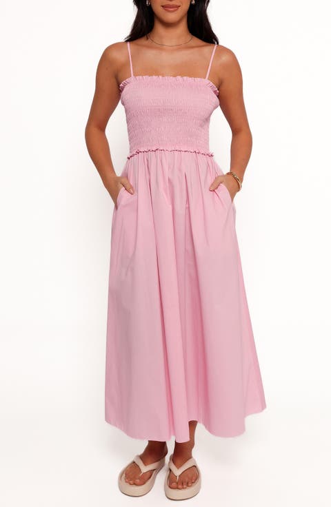 Nigella Ruffle Smocked Bodice Maxi Dress