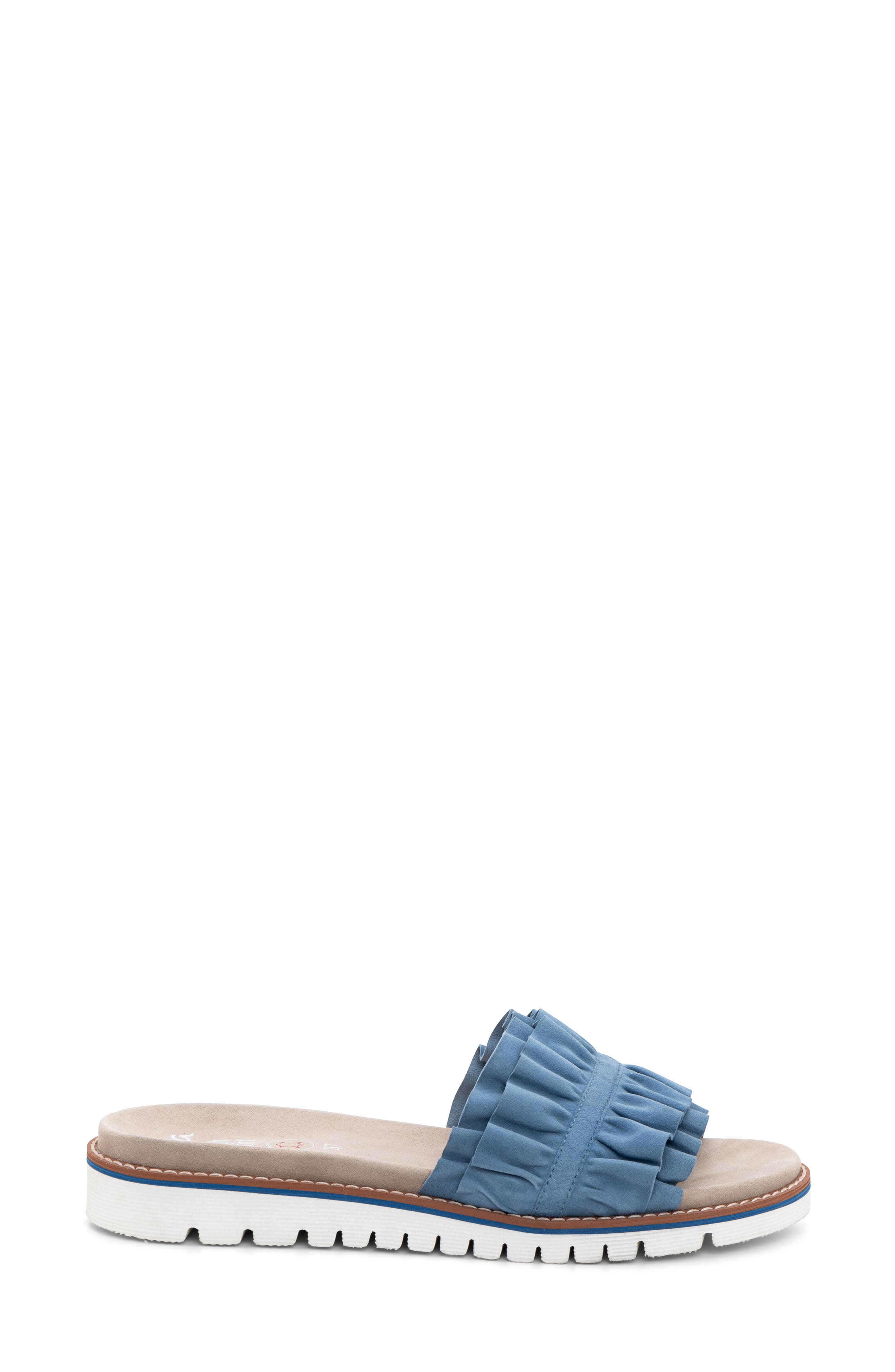 Keyes Slide Sandal, Alternate, color, COOL BLUE