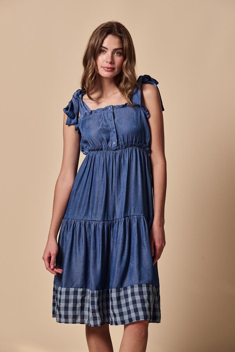The Sylvanna Dress, Alternate, color, Blue