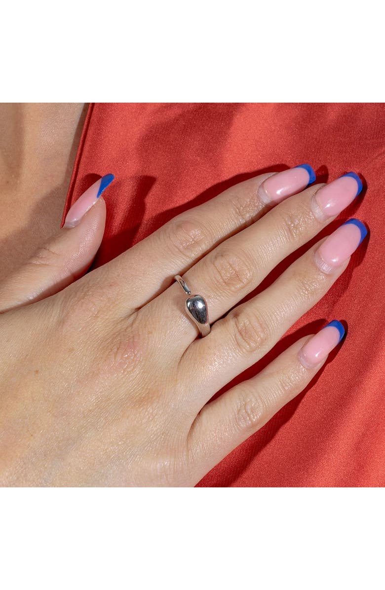 Lucy Quartermaine Open Luna Drop Ring, Alternate, color, Sterling Silver