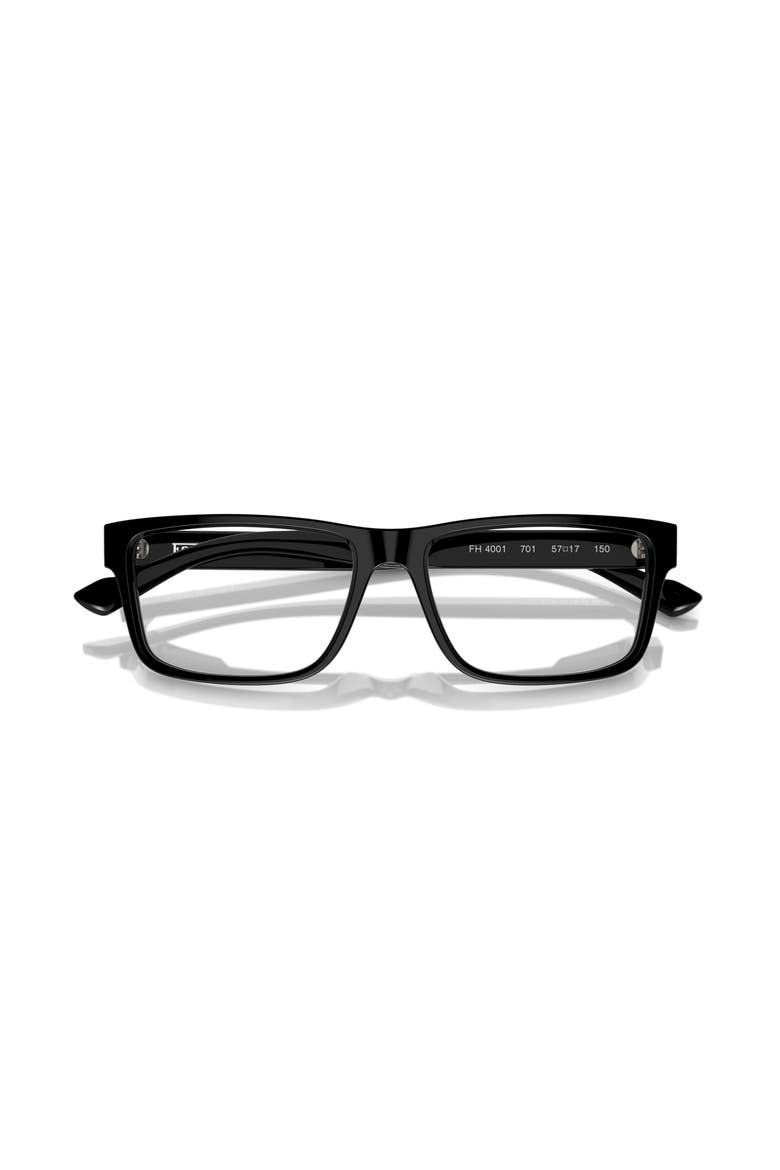 57mm Rectangle optical glasses, Alternate, color, Black