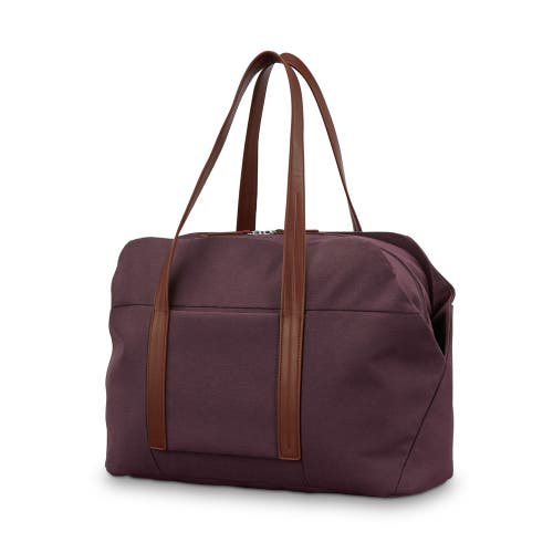 Samsonite Virtuosa Weekender Duffel Overnight Bag With Laptop Computer Sleeve In Burgundy