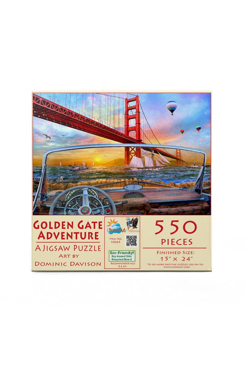 Golden Gate Adventure 550 piece Jigsaw Puzzle for Adults, Alternate, color, Multicolor