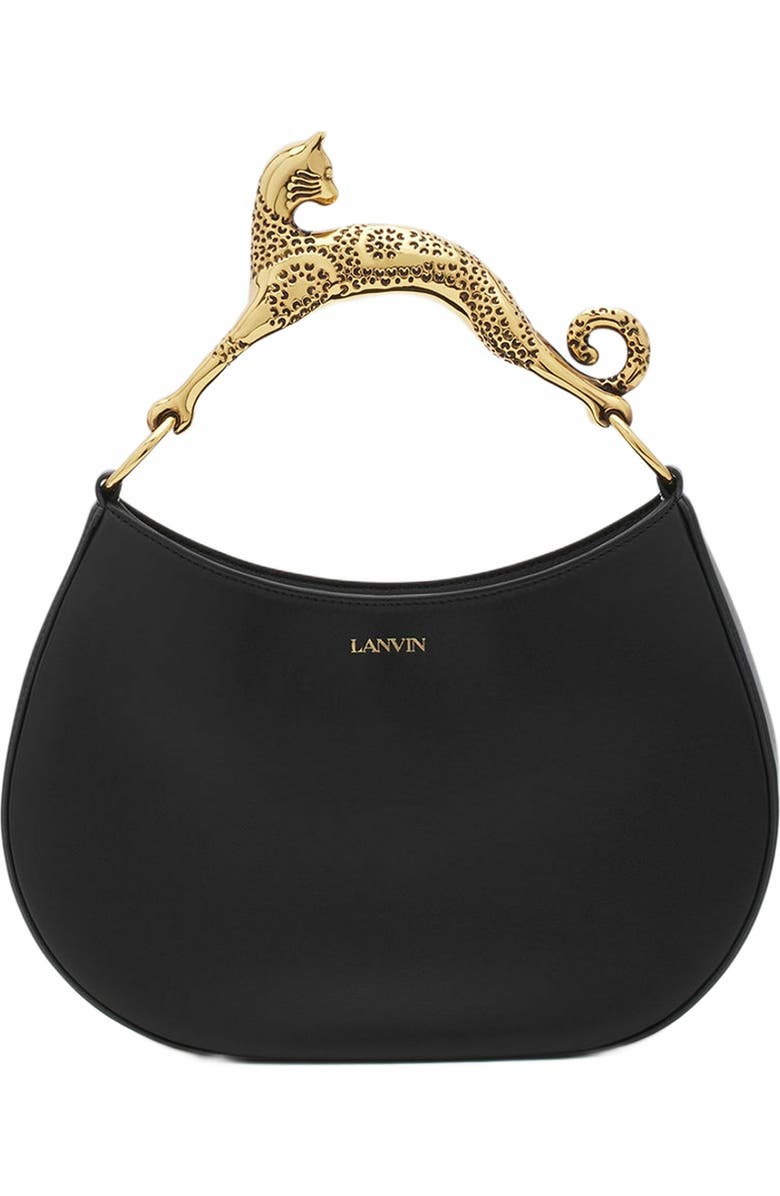 Lanvin Hobo Cat Leather Bag, Main, color,
