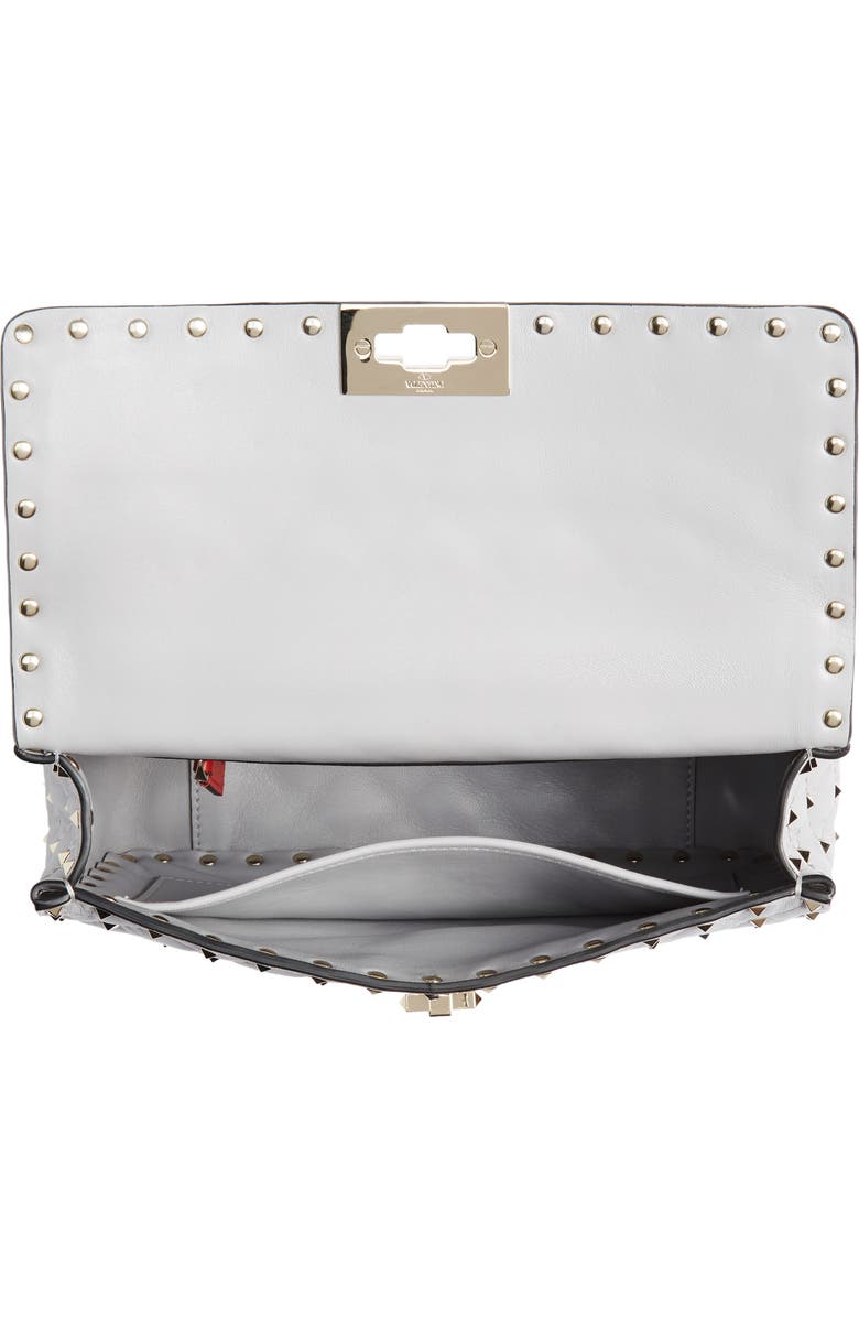 Valentino Garavani Medium Rockstud Matelassé Quilted Leather Shoulder Bag, Alternate, color,