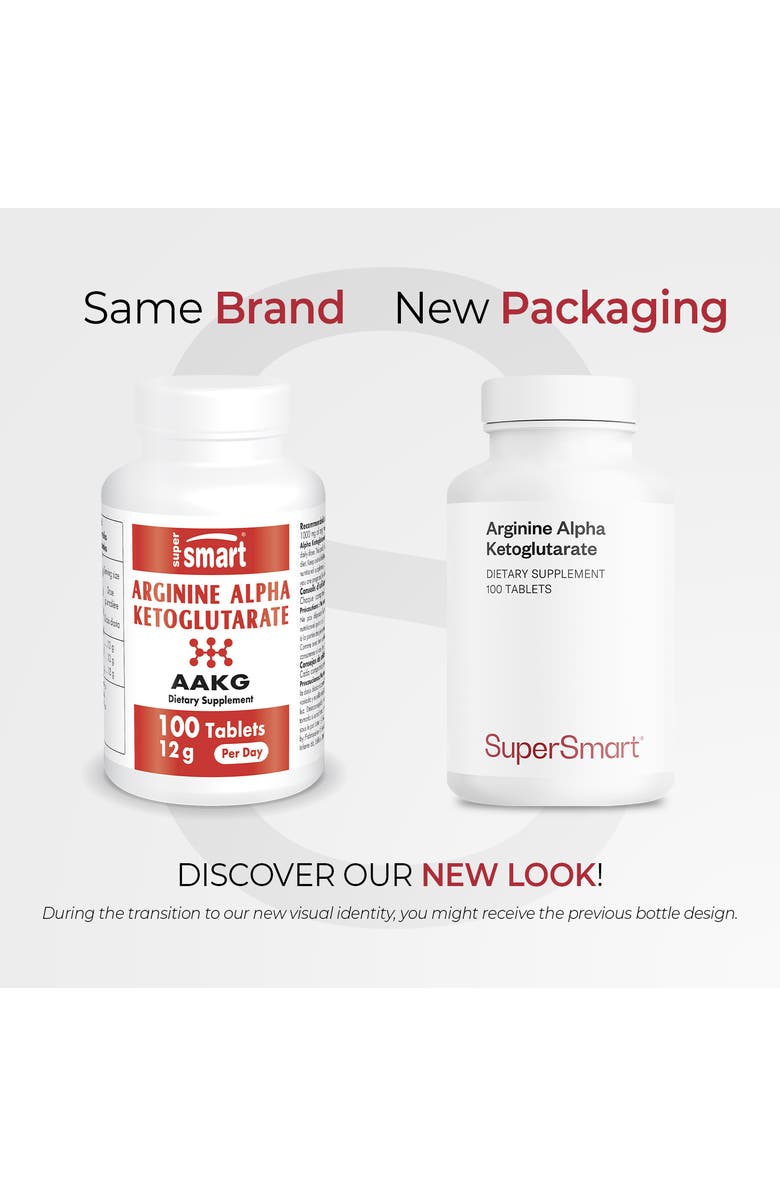 SuperSmart Arginine Alpha Ketoglutarate, Alternate, color, NO COLOR