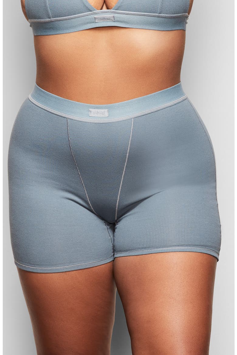 Stretch Cotton Rib Boxers, Main, color, KYANITE