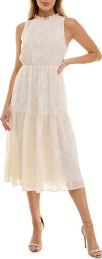 Embroidered Midi Dress