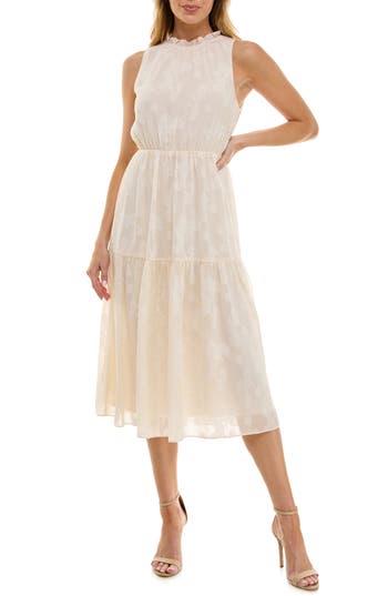 Socialite Embroidered Midi Dress