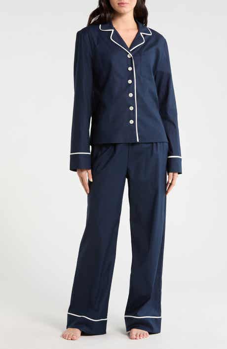 Coco Piped Stretch Cotton Pajamas