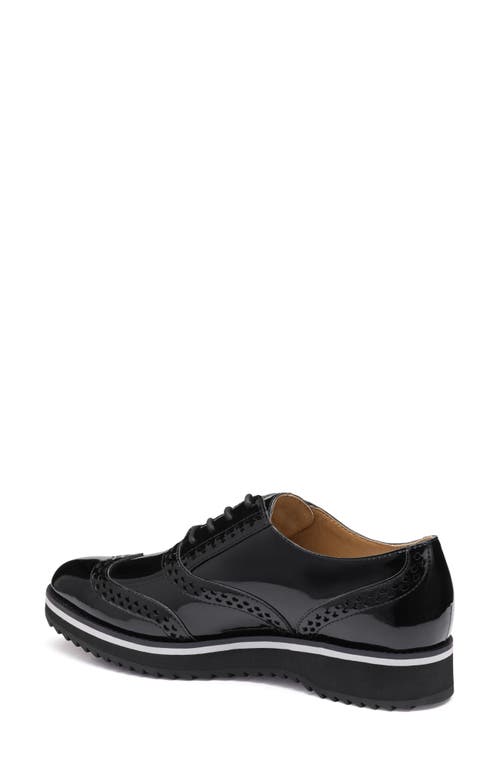 Johnston & Murphy Ulyssa Wingtip Platform Oxford In Black