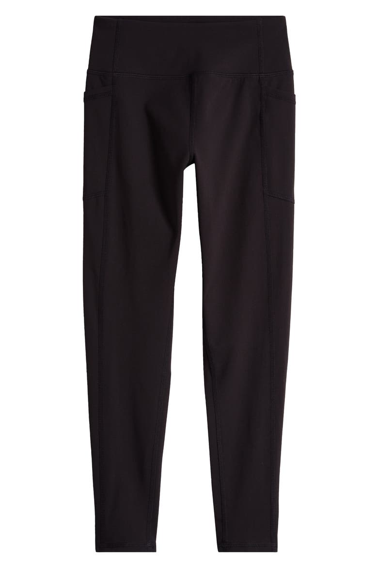 Kids' Favorite High Waist Pocket Leggings, Main, color, BLACK