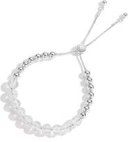 Classicharms FrostLily Azeztulite Crystal and Bead Bolo Bracelet