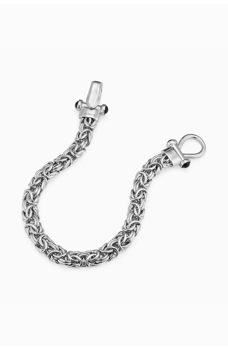 Oradina Sterling Silver Byzantine Artisan Bracelet, Alternate, color, Silver